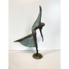 PICCOLA SCULTURA BALLERINA BRONZO Mariani CAGGIATI FIGURA DANZA 27 cm/h '900