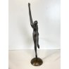 PICCOLA SCULTURA BALLERINA BRONZO Mariani CAGGIATI FIGURA DANZA 27 cm/h '900