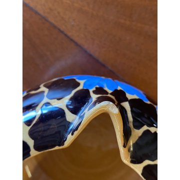 SERVIZIO CAFFE Art Decò 19 PEZZI MAIOLICA SPICA Albisola DECORO FLOREALE BLU '30