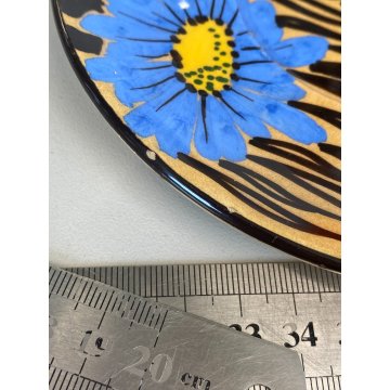 SERVIZIO CAFFE Art Decò 19 PEZZI MAIOLICA SPICA Albisola DECORO FLOREALE BLU '30