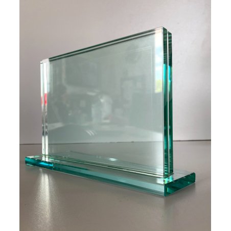 PORTAFOTOGRAFIE CRISTALLO MOLATO 18x13cm STILE FONTANA ARTE MID CENTURY MODERN