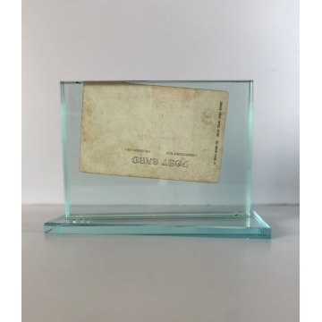 PORTAFOTOGRAFIE CRISTALLO MOLATO 18x13cm STILE FONTANA ARTE MID CENTURY MODERN