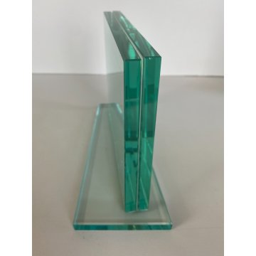 PORTAFOTOGRAFIE CRISTALLO MOLATO 18x13cm STILE FONTANA ARTE MID CENTURY MODERN