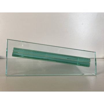 PORTAFOTOGRAFIE CRISTALLO MOLATO 18x13cm STILE FONTANA ARTE MID CENTURY MODERN