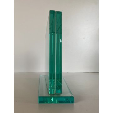 PORTAFOTOGRAFIE CRISTALLO MOLATO 18x13cm STILE FONTANA ARTE MID CENTURY MODERN