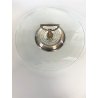 ALZATA Christofle VETRO METALLO SILVERPLATED Plateau à Fromage ø 31x11 cm/h '50s