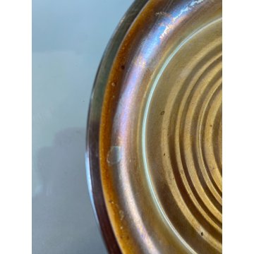 ALZATA Christofle VETRO METALLO SILVERPLATED Plateau à Fromage ø 31x11 cm/h '50s