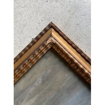 ANTICO DIPINTO OLIO G. Ricci VEDUTA MARINA PAESAGGIO COSTIERO CORNICE GUILLOCHE