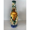 ANTICA FIASCHETTA DEL PELLEGRINO MAIOLICA POLICROMA GROTTESCHE ITALIAN POTTERY