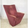 POLTRONA DESIGN Armilla Burkard Voghterr Arflex 1980 ARMCHAIR STOFFA BORDEAUX