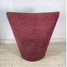POLTRONA DESIGN Armilla Burkard Voghterr Arflex 1980 ARMCHAIR STOFFA BORDEAUX