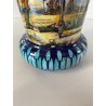 VASO CERAMICA FORMA TROMBA DECORO ISTORIATO RINASCIMENTALE FIGURA MORO TURBANTE