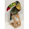 SWAROVSKI CRYSTAL Pappagallo Tucano Design GRANDE STATUA UCCELLO PARROT FIGURE