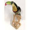 SWAROVSKI CRYSTAL Pappagallo Tucano Design GRANDE STATUA UCCELLO PARROT FIGURE