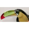 SWAROVSKI CRYSTAL Pappagallo Tucano Design GRANDE STATUA UCCELLO PARROT FIGURE