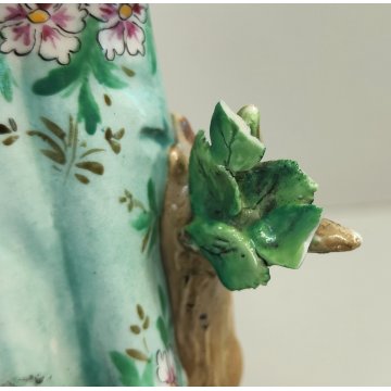 SCULTURA Contadina Pecora STATUINA CERAMICA BIANCA Ginori Capodimonte EPOCA '900