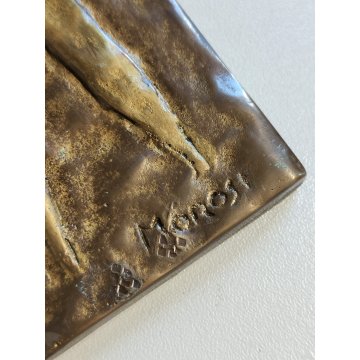 Luciano Morosi BASSORILIEVO OTTONE, Bagnanti QUADRO SCULTURA epoca '900 FORMELLA