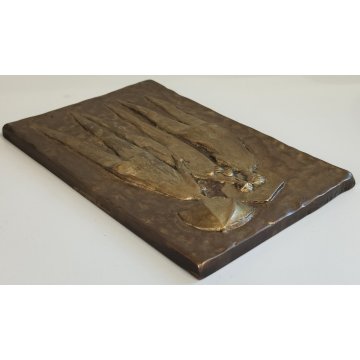 Luciano Morosi BASSORILIEVO OTTONE, Bagnanti QUADRO SCULTURA epoca '900 FORMELLA