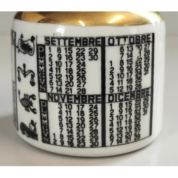 PRESS PAPIER CERAMICACalendario Perpetuo ZODIACO 1957 Fornasetti CORISIA Italia