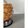 LAMPADA ABATJOURS Barovier&Toso VETRO MURANO PARALUME LENTI BOLLE ARANCIONE '70