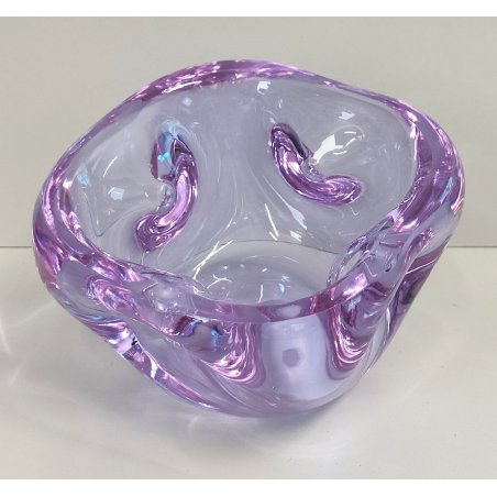 SVUOTATASCHE Vetro Murano ALESSANDRITE posacenere DESIGN BOLLE anni 70 VINTAGE