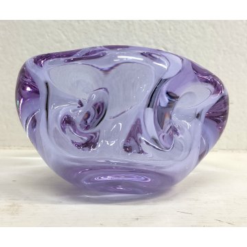 SVUOTATASCHE Vetro Murano ALESSANDRITE posacenere DESIGN BOLLE anni 70 VINTAGE