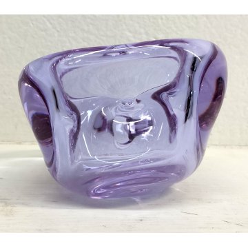 SVUOTATASCHE Vetro Murano ALESSANDRITE posacenere DESIGN BOLLE anni 70 VINTAGE