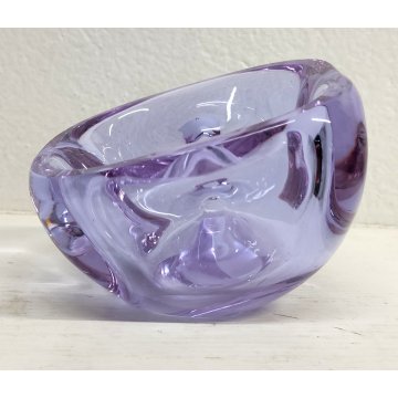 SVUOTATASCHE Vetro Murano ALESSANDRITE posacenere DESIGN BOLLE anni 70 VINTAGE