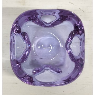 SVUOTATASCHE Vetro Murano ALESSANDRITE posacenere DESIGN BOLLE anni 70 VINTAGE