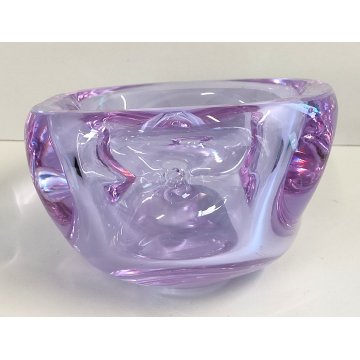 SVUOTATASCHE Vetro Murano ALESSANDRITE posacenere DESIGN BOLLE anni 70 VINTAGE