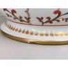 CENTROTAVOLA Porcellana SEVRES Francia CACHEPOT DIPINTO FIORI ORO Vaso Anfora