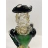 FIGURA RINASCIMENTALE Salviati VETRO SOFFIATO MURANO VERDE AVVENTURINA ORO '50