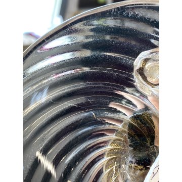 FIGURA RINASCIMENTALE Salviati VETRO SOFFIATO MURANO VERDE AVVENTURINA ORO '50
