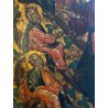 ICONA RUSSA RELIGIOSA GESU' DODICI  APOSTOLI La vera vite LEGNO ARTE SACRA XVIII