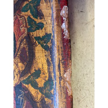 ICONA RUSSA RELIGIOSA GESU' DODICI  APOSTOLI La vera vite LEGNO ARTE SACRA XVIII