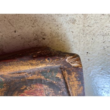 ICONA RUSSA RELIGIOSA GESU' DODICI  APOSTOLI La vera vite LEGNO ARTE SACRA XVIII