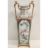 GRANDE VASO ANFORA Porcellana Kaiser DIPINTO Fiori Uccelli CHINOISERIE W Germany