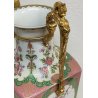 GRANDE VASO ANFORA Porcellana Kaiser DIPINTO Fiori Uccelli CHINOISERIE W Germany