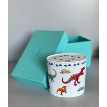 SALVADANAIO PORCELLANA Tiffany&Co. "Dinosaurus"  BANK CON  SCATOLA 14 cm/h  2007