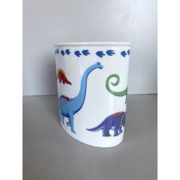 SALVADANAIO PORCELLANA Tiffany&Co. "Dinosaurus"  BANK CON  SCATOLA 14 cm/h  2007
