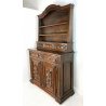 ANTICA PIATTAIA CREDENZA SETTECENTO BAROCCO PIEMONTESE PATINA ORIGINALE 700 NOCE