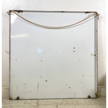 INSEGNA VINTAGE WALL SIGN BEVETE Coca-Cola METALLO SMALTATO 90X90cm '70s ITALIA