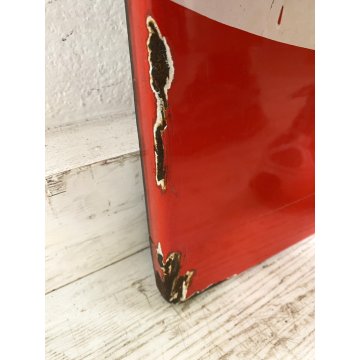 INSEGNA VINTAGE WALL SIGN BEVETE Coca-Cola METALLO SMALTATO 90X90cm '70s ITALIA