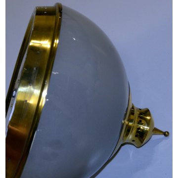 LAMPADA plafoniera TOMMY design 1950 ottone VETRO Luigi Caccia Dominioni Azucena
