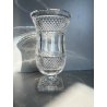 VASO COPPA VINTAGE CRISTALLO BOEMIA MOLATO BOHEMIAN CRYSTAL VASE 25 cm/h