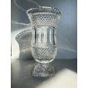 VASO COPPA VINTAGE CRISTALLO BOEMIA MOLATO BOHEMIAN CRYSTAL VASE 25 cm/h