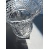 VASO COPPA VINTAGE CRISTALLO BOEMIA MOLATO BOHEMIAN CRYSTAL VASE 25 cm/h