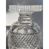 VASO COPPA VINTAGE CRISTALLO BOEMIA MOLATO BOHEMIAN CRYSTAL VASE 25 cm/h
