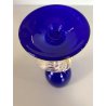 CALICE TIPETTO VETRO SOFFIATO MURANO BLU COBALTO Paolo Venini 19,2 cm/h '50