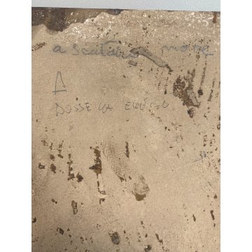 DIPINTO ASTRATTO OLIO TAVOLA E.G. Dossena PAESAGGIO NEO-ESPRESSIONISTA BOSCO '29
